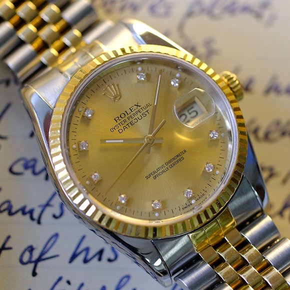 Rolex Datejust 16233 Factory Dial 36mm Watch-Quick - Picture 4 of 7